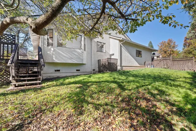 a view of a chairs on the deck