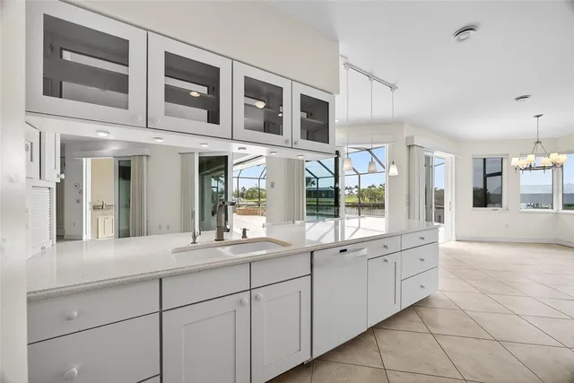 a bathroom with a sink and mirror