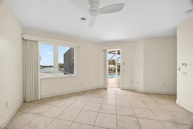 a view of an empty room and window