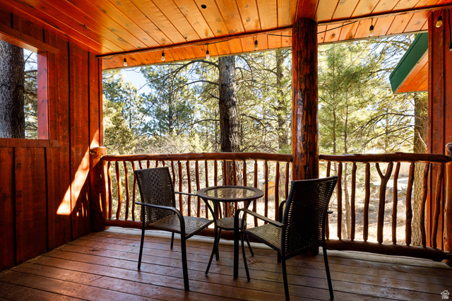 1505 West Elk Ridge Drive Alton, UT 84710 - Photo 42 of 53 View of wooden deck