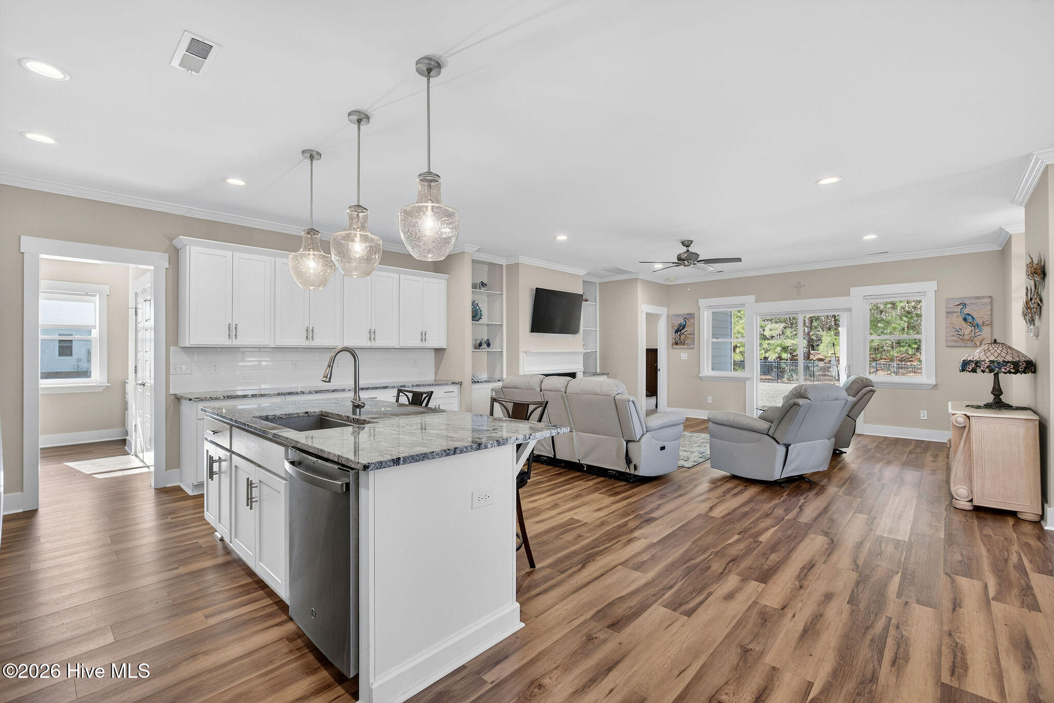 460 Summerhouse Drive Holly Ridge, NC 28445 - Photo 6 of 75 open kitchen and living area