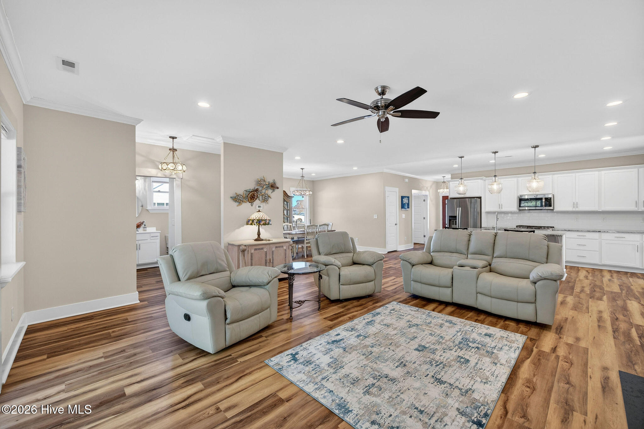 460 Summerhouse Drive Holly Ridge, NC 28445 - Photo 9 of 75 open living, dining and kitchen