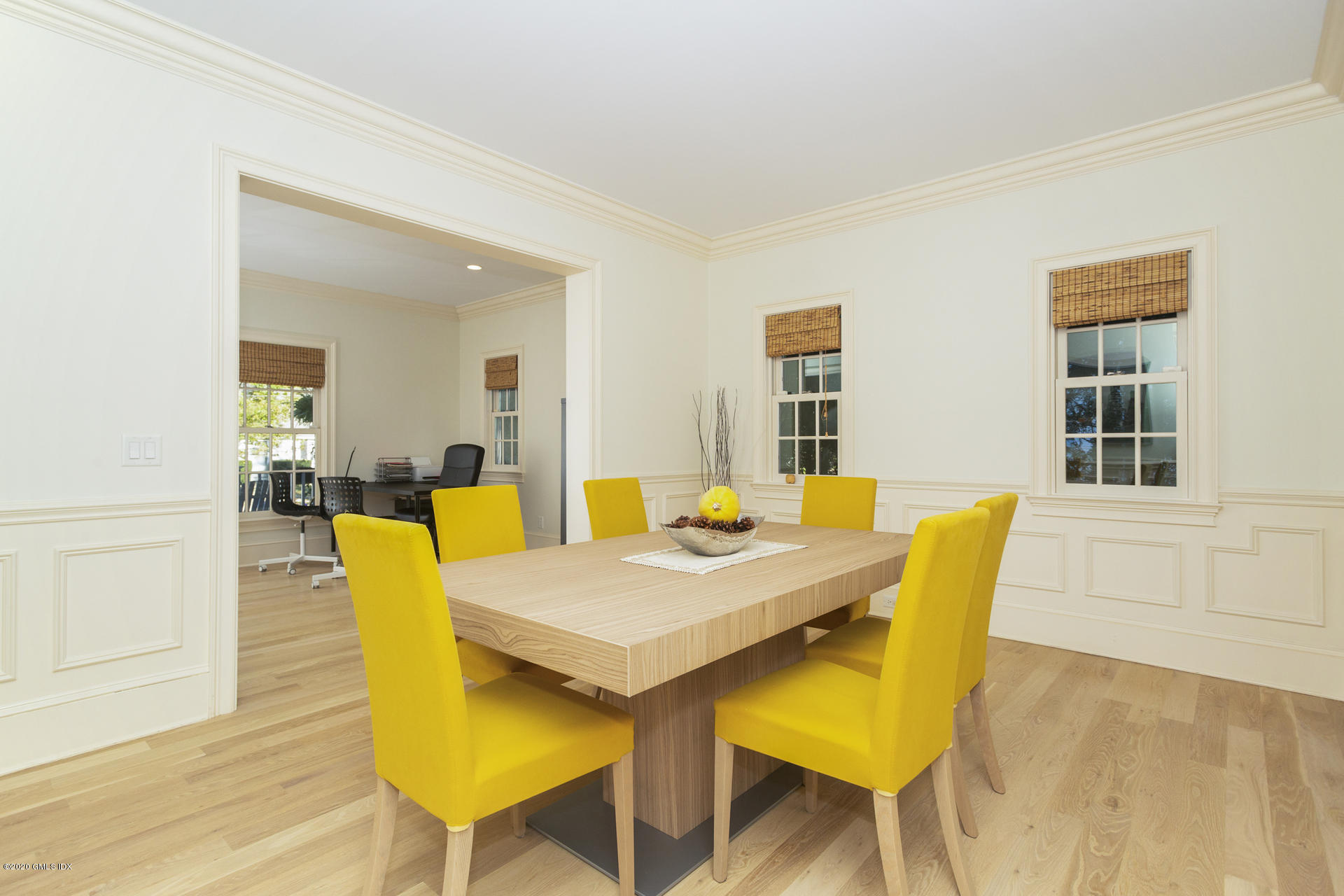 40 Riverside Lane Riverside, CT 06878 - Photo 18 of 45 a view of a dining room with furniture and wooden floor