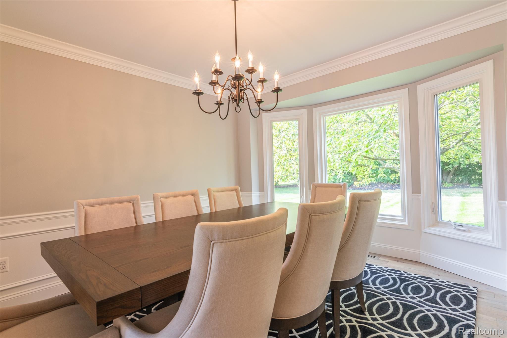 351 Silvervale Drive Rochester, MI 48309 - Photo 12 of 49 Dining Room with bay window