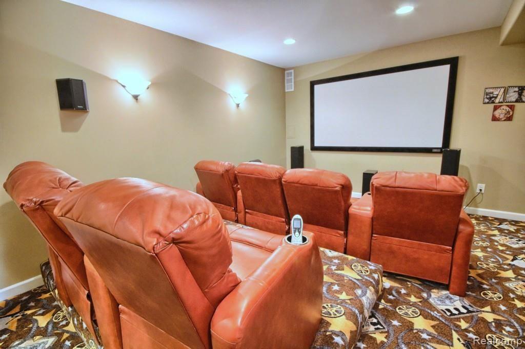 17108 Orchard Ridge Road Northville, MI 48168 - Photo 10 of 24 Finished_Lower_Level_Theater_Room.jpg