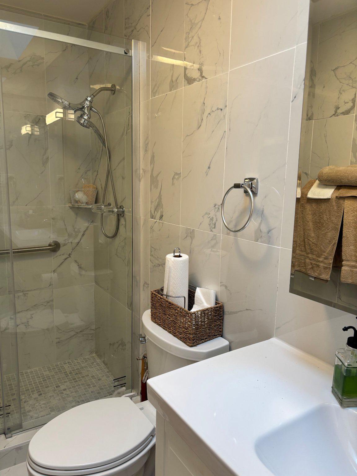 608 6th Place Southwest Washington, DC 20024 - Photo 45 of 65 and an updated shower /glass enclosure