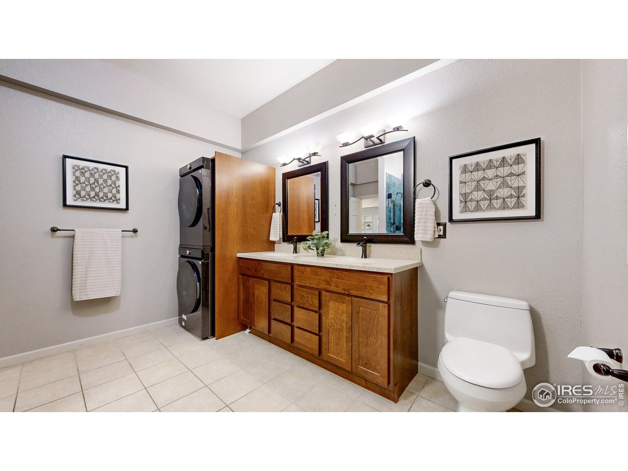898 Eagle Ridge Court Loveland, CO 80537 - Photo 36 of 40 a bathroom with a toilet a sink and mirror