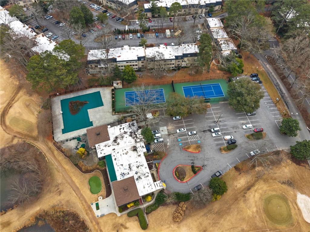 144 Woodmere Square Northwest Atlanta, GA 30327 - Photo 36 of 39 an aerial view of a house with outdoor space