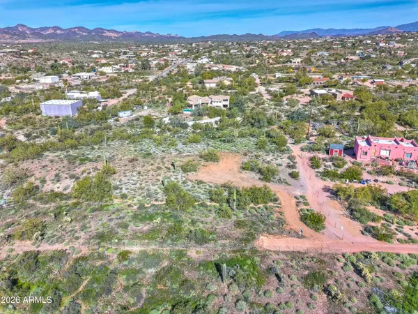 a view of city and mountain