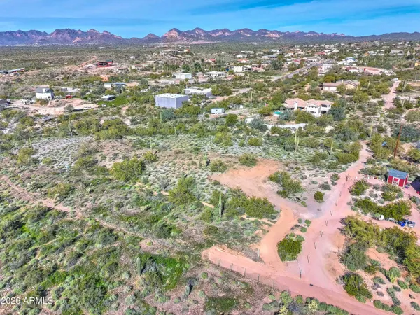 a view of city and mountain