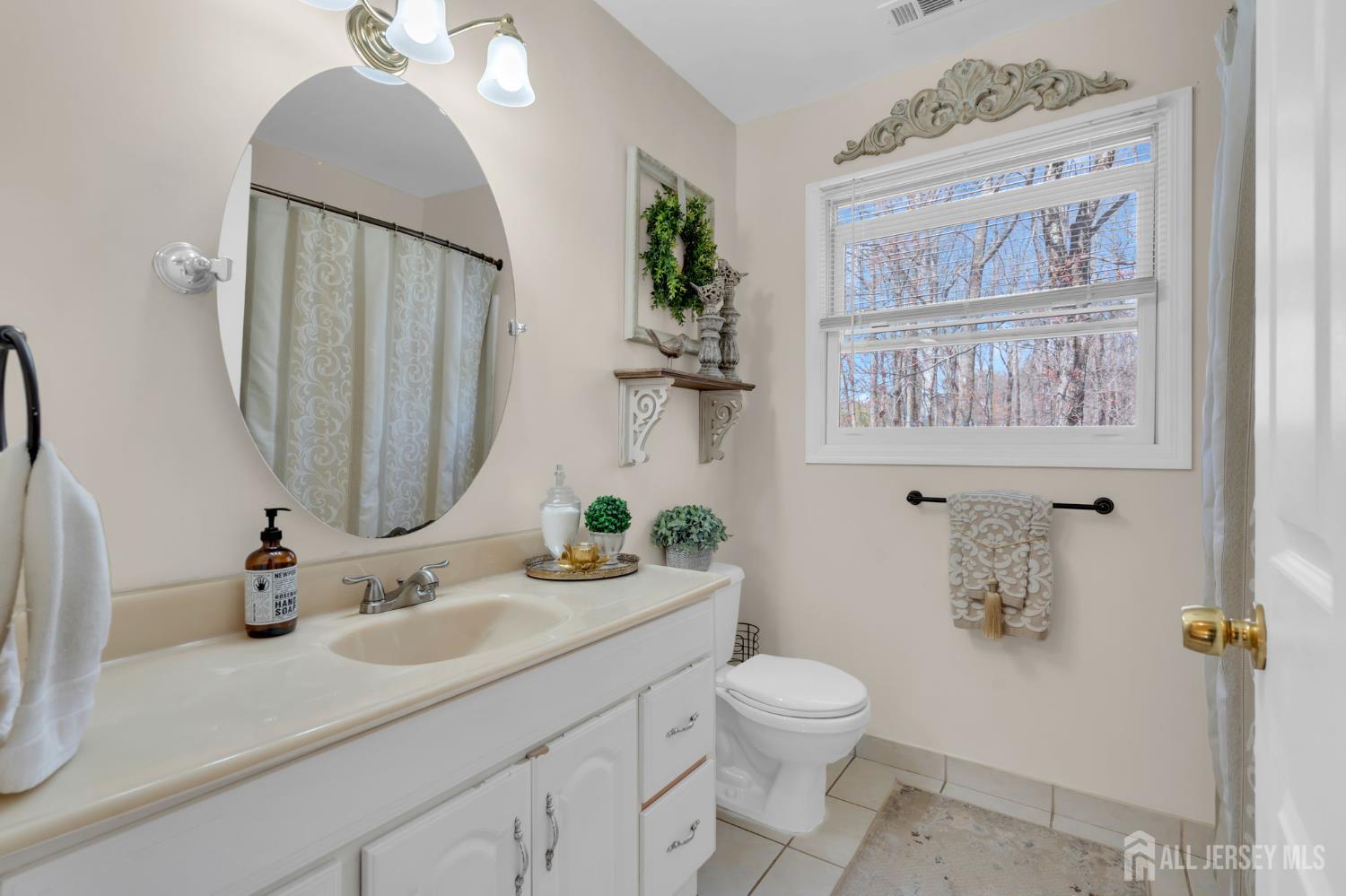 90 Bear Brook Road Princeton, NJ 08540 - Photo 36 of 60 a bathroom with a toilet sink and mirror
