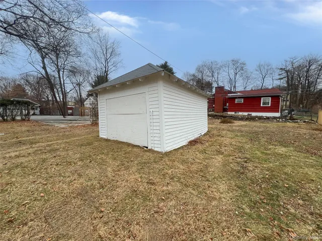 a house view with a backyard space