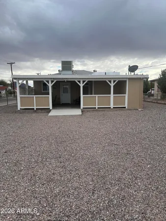 a view of a garage with a kitchen