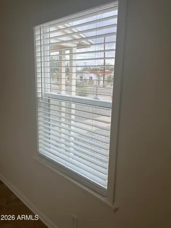 a view of a window in a room
