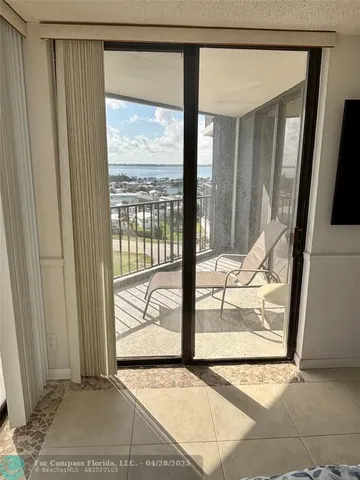 a view of front door