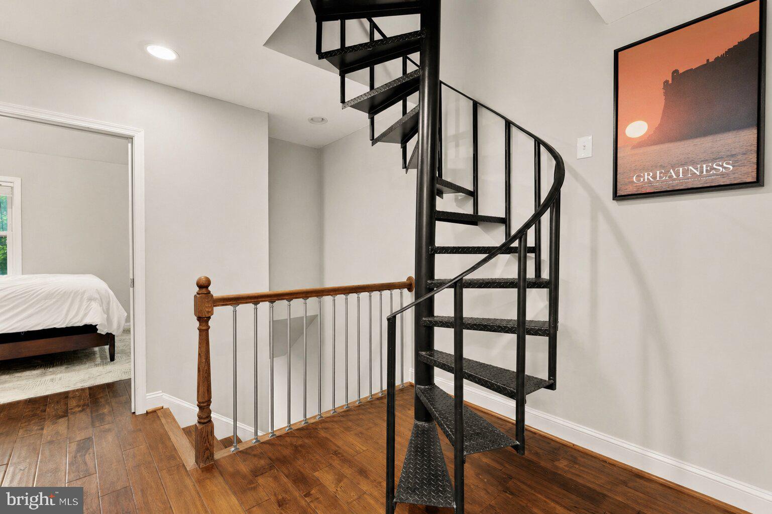 1177 3rd Street Northeast Washington, DC 20002 - Photo 15 of 16 Staircase to Private Roofdeck