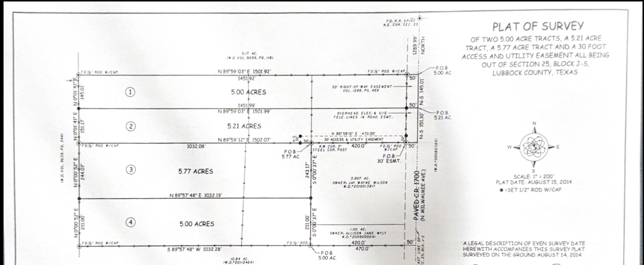 1660 North C R Lubbock, TX 79416 - Photo 11 of 11 survey pic