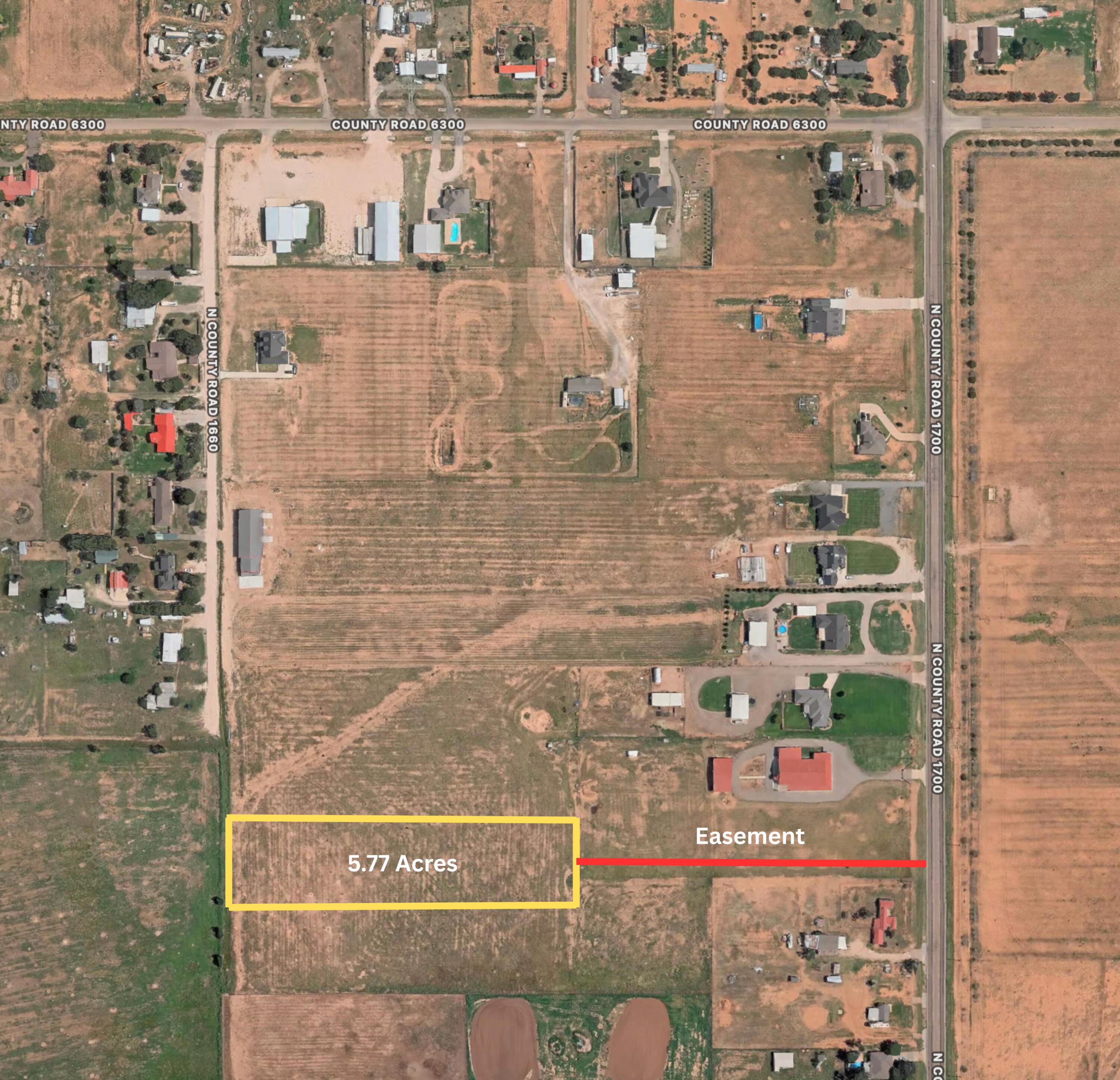 1660 North C R Lubbock, TX 79416 - Photo 6 of 11 5.77 Acre Outline With Easement