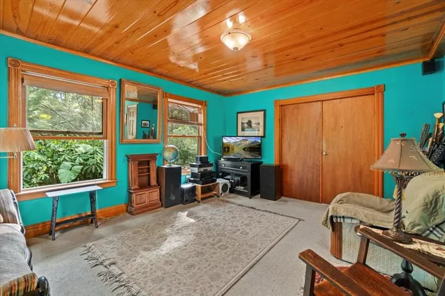 a room with furniture and a window