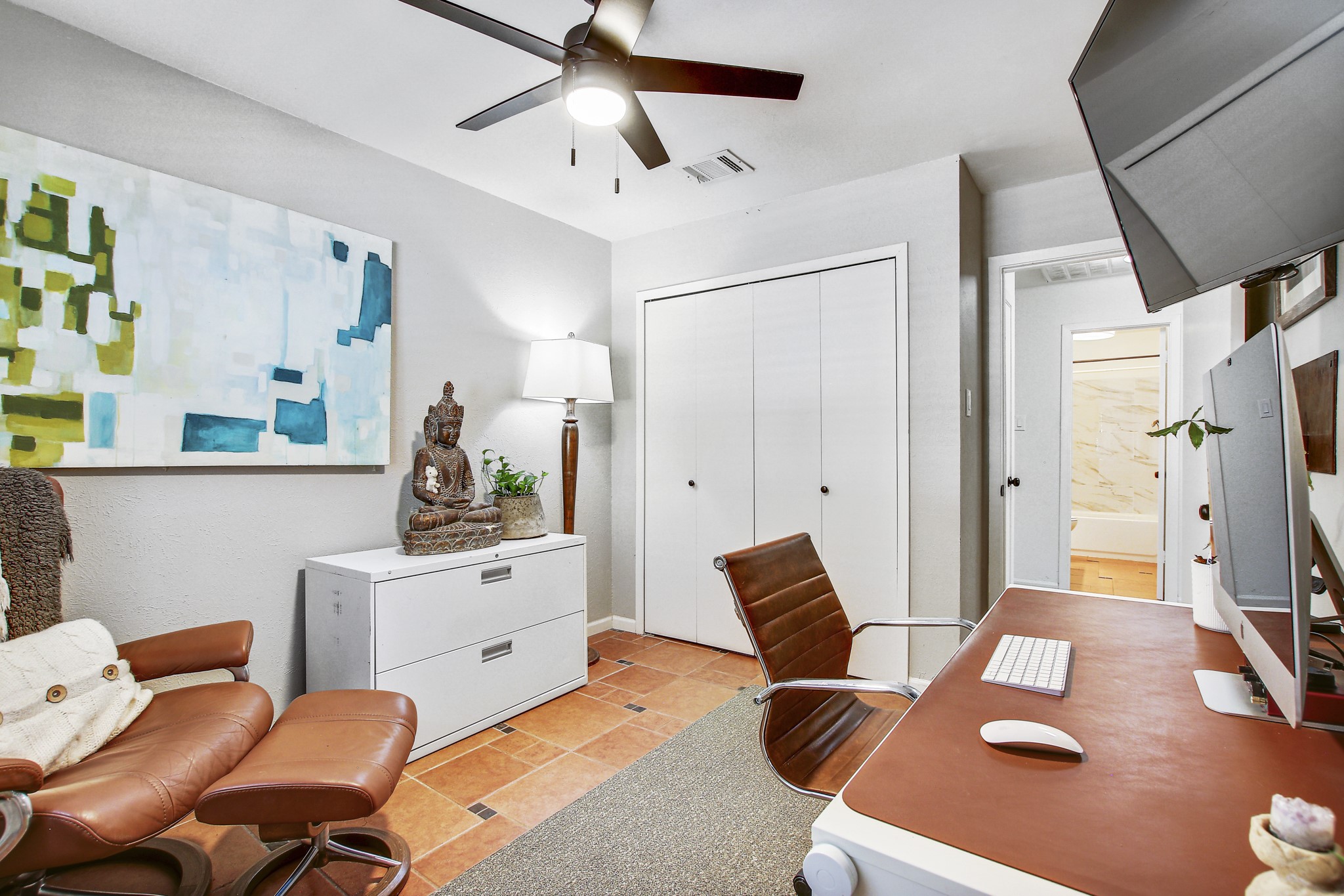 7741 Manassas Drive Austin, TX 78745 - Photo 27 of 39 Guest bedroom currently set up as a home office