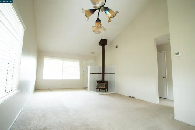 a view of empty room with a window