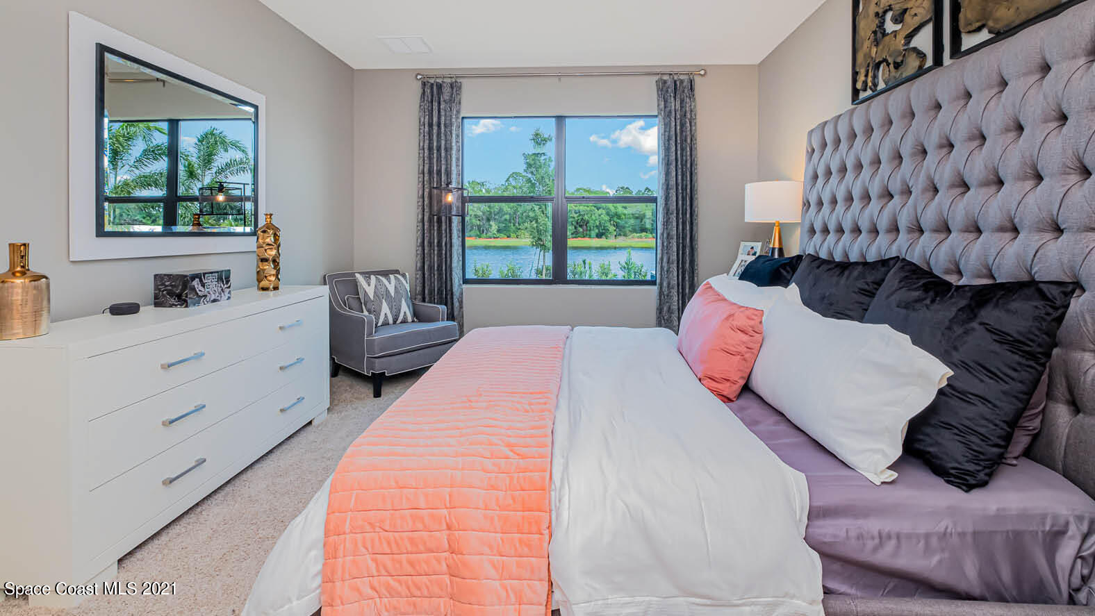 2054 Farmhouse Road Palm Bay, FL 32909 - Photo 14 of 31 a bedroom with a bed and a window