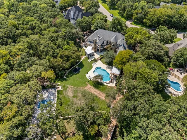 a bird view of a house
