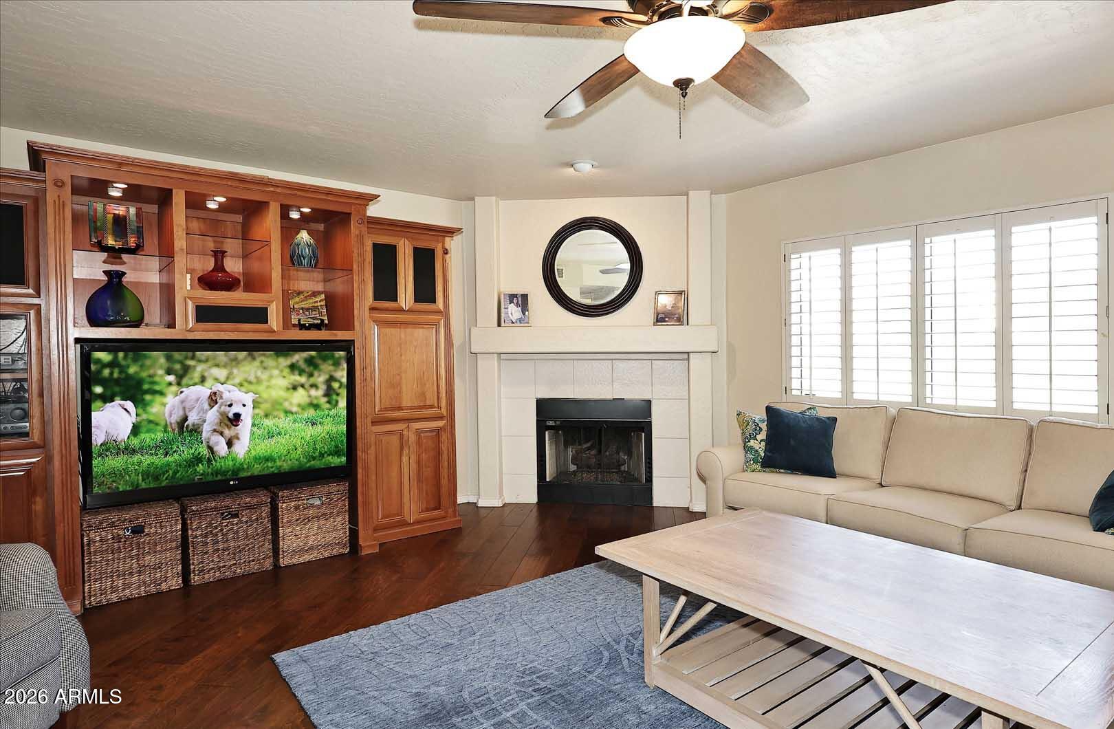 1069 North Poinciana Road Gilbert, AZ 85234 - Photo 23 of 62 Family Room-Fireplace