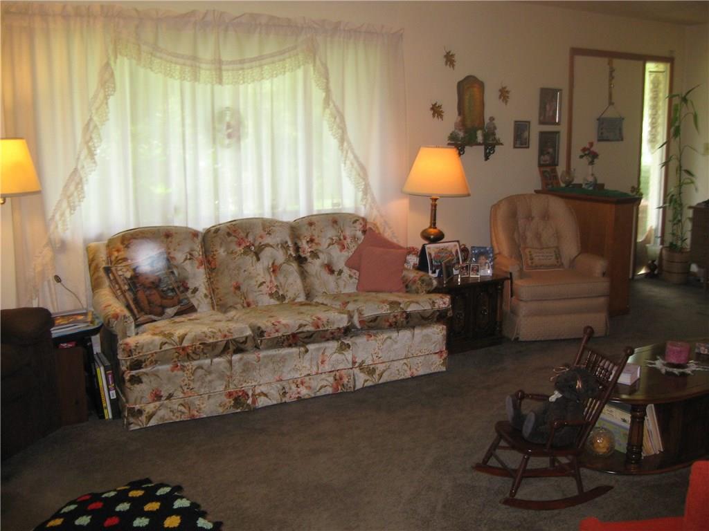 1068 Leesburg Station Road Volant, PA 16156 - Photo 6 of 25 Large living room....beautiful walls and ceilings!
