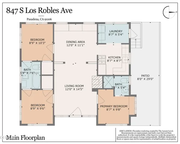 $6,500 | 847 South Los Robles Avenue, Pasadena, CA 91106