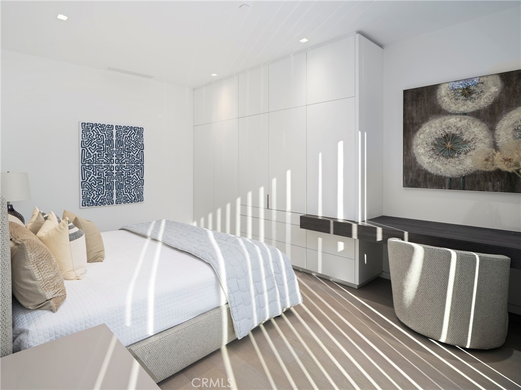 3 The Point Coronado, CA 92118 - Photo 36 of 53 a bedroom with a bed and a painting on the wall