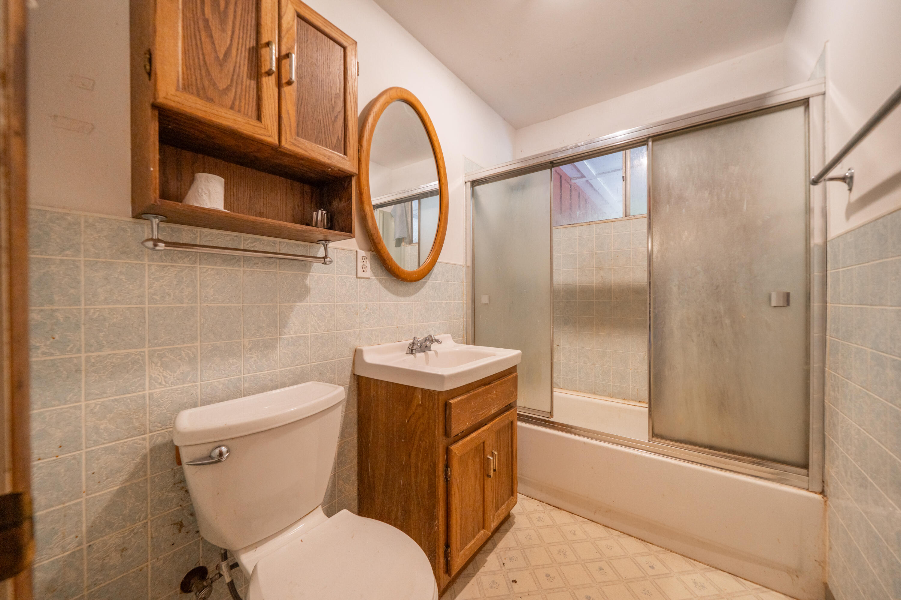 20389 Our Road Lakehead, CA 96051 - Photo 62 of 92 a bathroom with a toilet a sink and a shower
