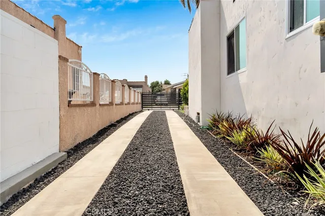 a outdoor view with a sitting space