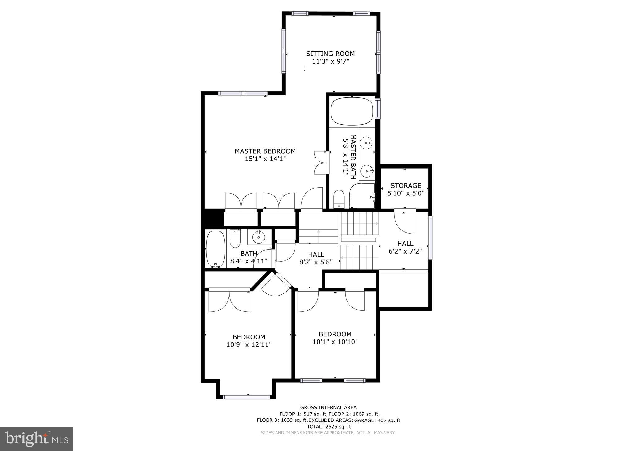 20609 Glenmere Square Sterling, VA 20165 - Photo 50 of 50 Upper level floor plans