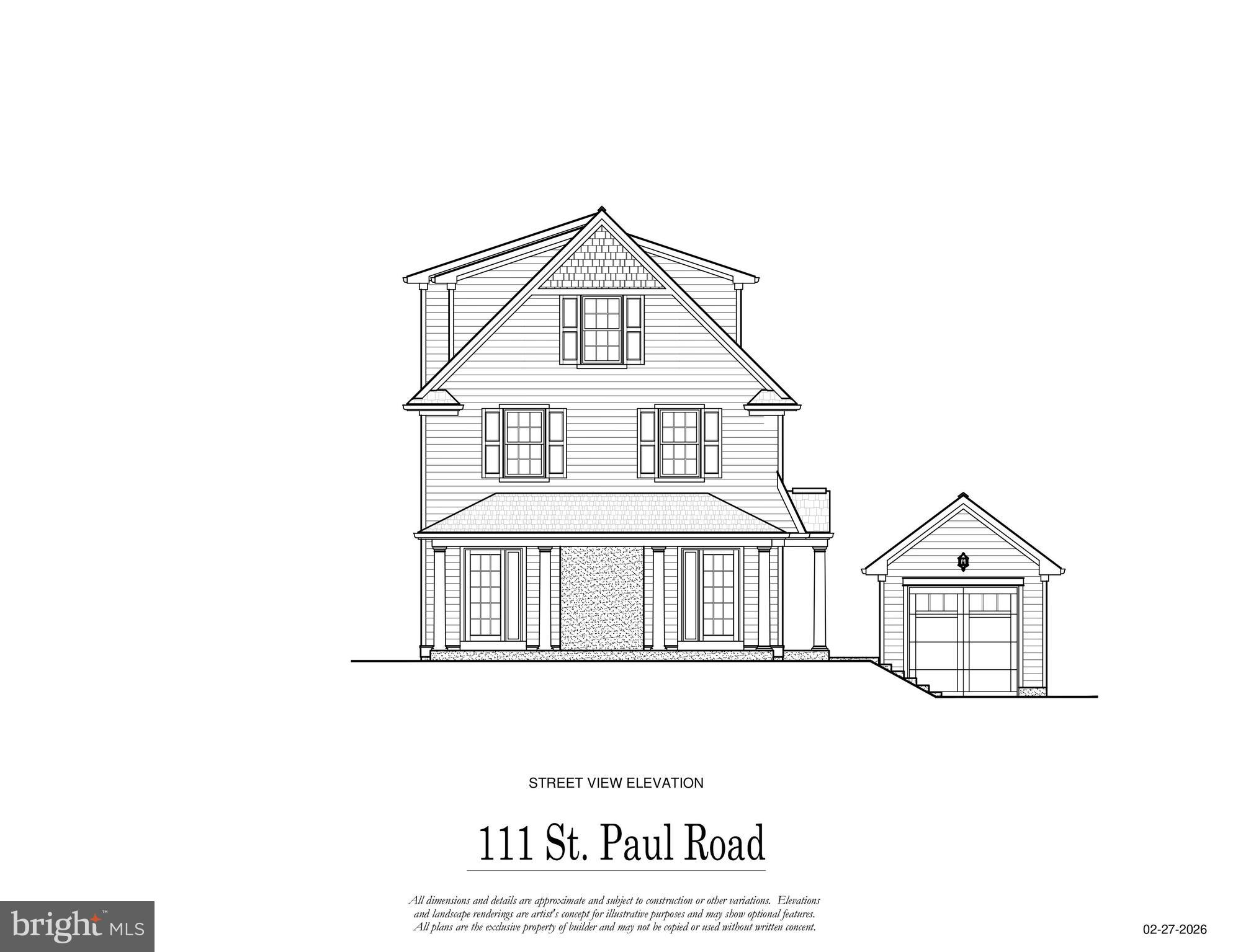 111 St Pauls Road Ardmore, PA 19003 - Photo 2 of 14 a black and white photo of a house