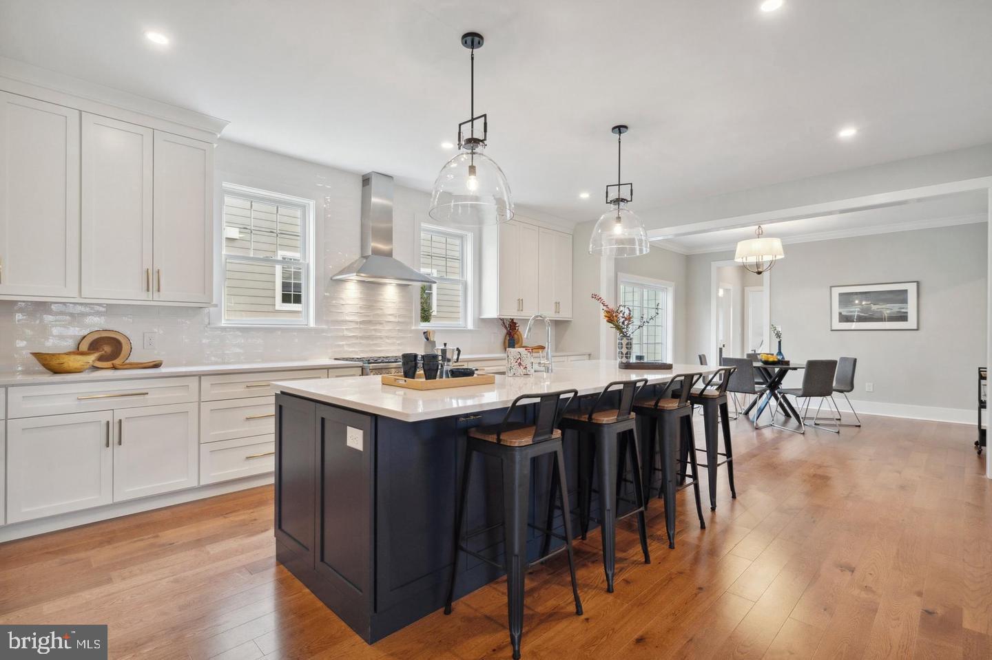 111 St Pauls Road Ardmore, PA 19003 - Photo 9 of 14 a kitchen with lots of counter top space and dining table