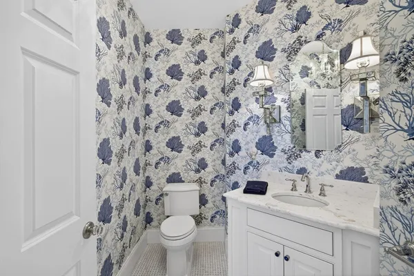 a bathroom with a tub and shower