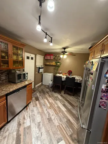 a very nice looking room with a large window