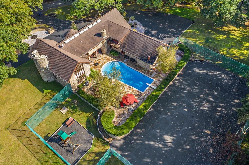 178 Backbone Road Sewickley, PA 15143 - Photo 25 of 25 an aerial view of a house with a swimming pool