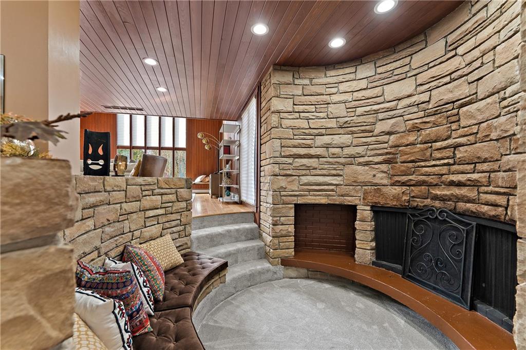 178 Backbone Road Sewickley, PA 15143 - Photo 7 of 25 a view of a fireplace in a room