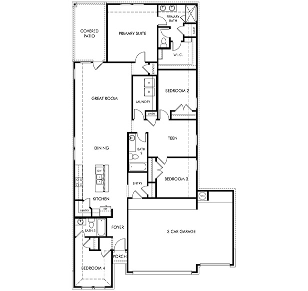 128 Hayburner Road Burnet, TX 78611 - Photo 2 of 12 a picture of a floor plan
