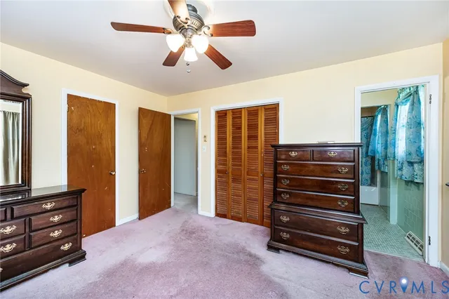 a view of room with stairs and a dresser