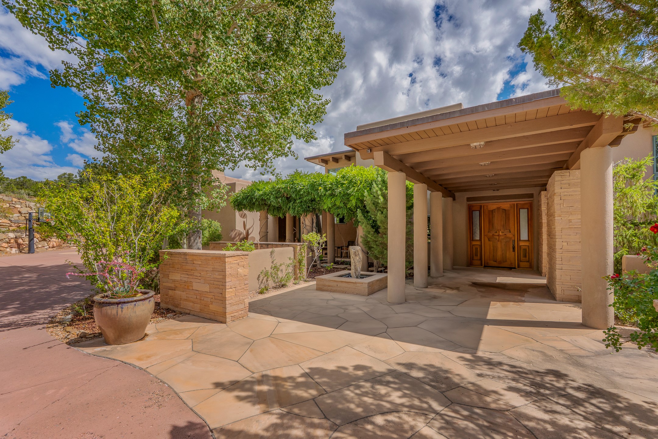 409 Brownell-Howland Road Santa Fe, NM 87501 - Photo 1 of 66 Front Entry - Main House