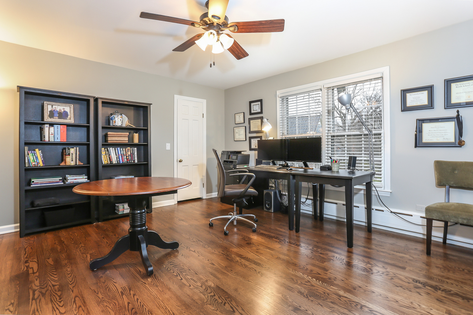 1350 Inverlieth Road Lake Forest, IL 60045 - Photo 24 of 43 a view of a workspace with furniture and a window