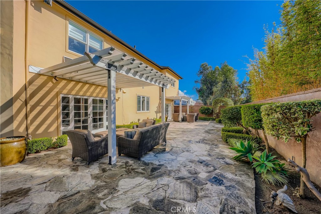 371 22nd Street Costa Mesa, CA 92627 - Photo 26 of 51 a view of backyard with outdoor seating and plants