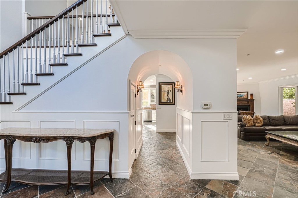 371 22nd Street Costa Mesa, CA 92627 - Photo 7 of 51 a view of entryway and hall with wooden floor