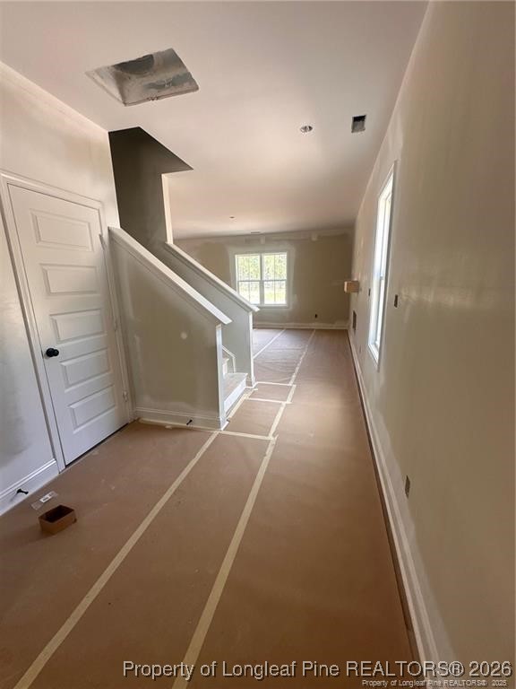 151 Merle Road Pinebluff, NC 28373 - Photo 4 of 6 a view of a hallway with stairs