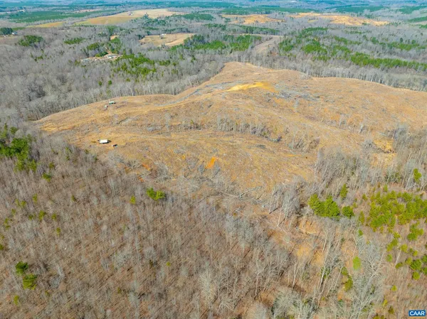 a view of a dirt pathway both side of yard
