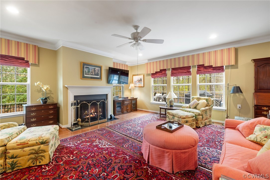 168 Button Bush Road Richmond, VA 23238 - Photo 16 of 42 a living room with furniture fireplace and a large window