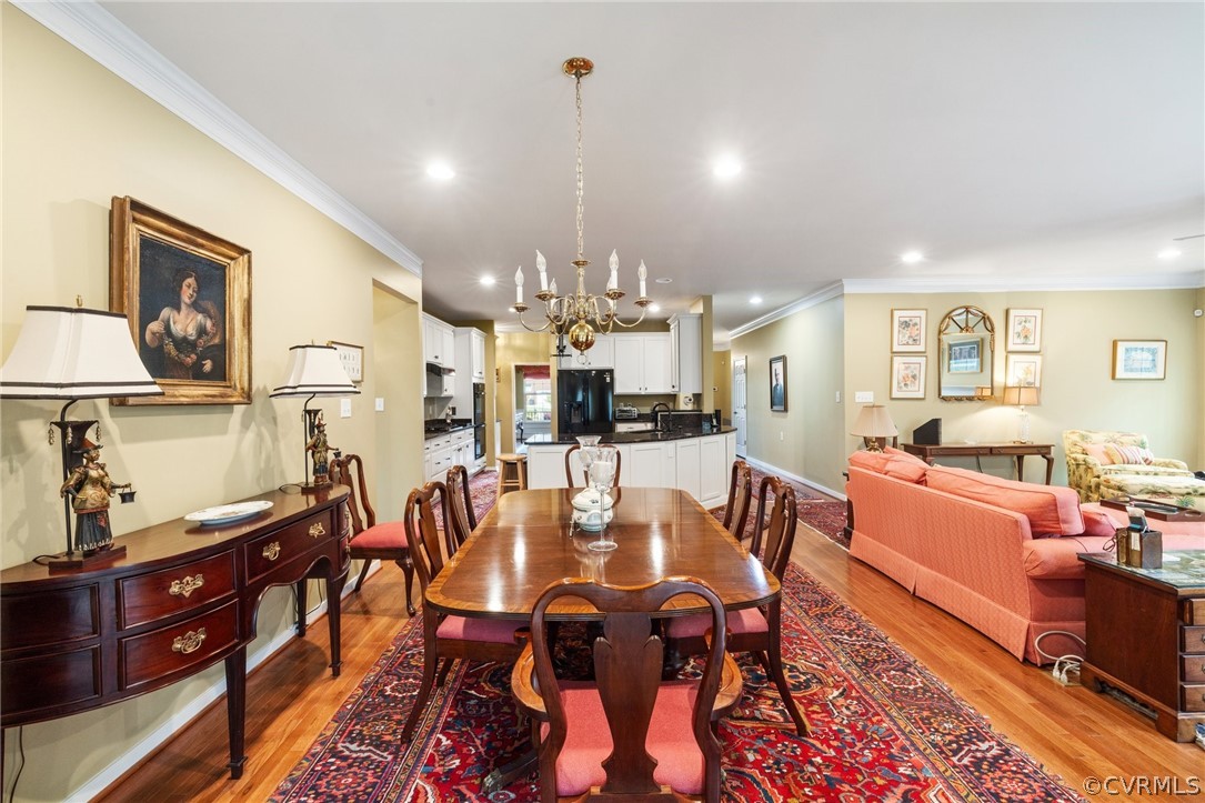 168 Button Bush Road Richmond, VA 23238 - Photo 19 of 42 a view of a dining room with furniture